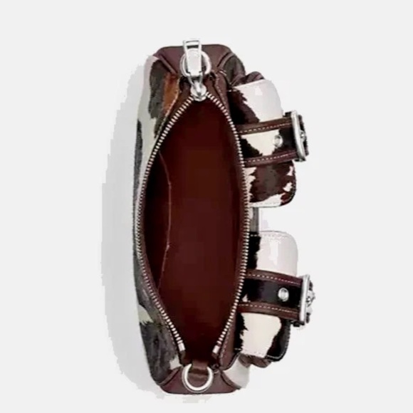 New Coach CCC83 Ashton Bag with Cow Print Haircalf and Leather Mul - Picture 5 of 5